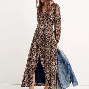 Madewell Nightflower Maxie Dress in Woodland floral